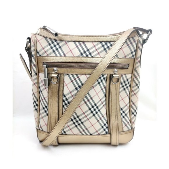 Burberry Shoulder Bag Beiges Canvas - Picture 2 of 10